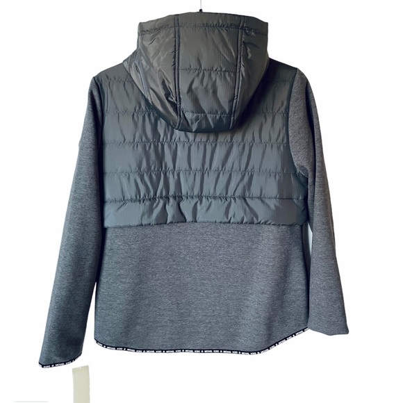 Michael Kors Hooded Quilted Knit Zip Front Jacket - Picture 4 of 8